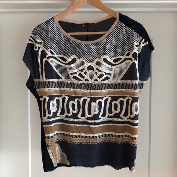 Zara Tops - Zara mixed print top